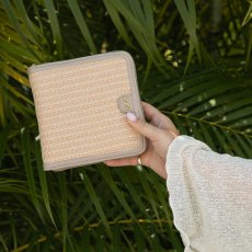 画像15: 【STACKERS】スクエアジュエリーロール 　ブラッシュラフィア　Blush Raffia　Square Jewellery Roll　ピンク　ジュエリーケース　スタッカーズ　イギリス　ロンドン (15)