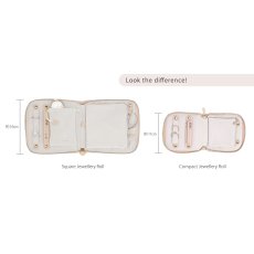 画像7: 【STACKERS】スクエアジュエリーロール 　ブラッシュラフィア　Blush Raffia　Square Jewellery Roll　ピンク　ジュエリーケース　スタッカーズ　イギリス　ロンドン (7)