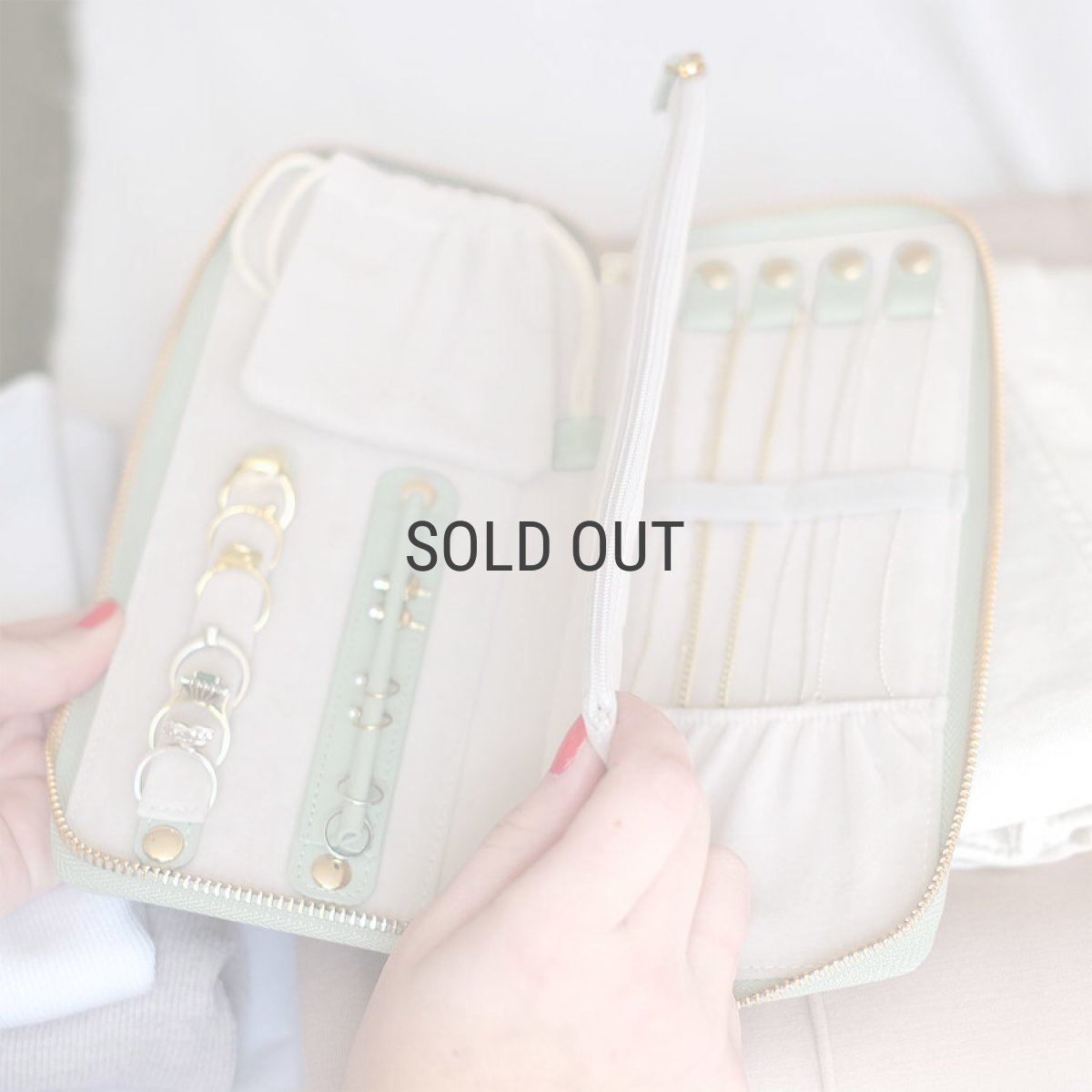 画像14: 【STACKERS】ジュエリーロール Jewellery Roll セージグリーン Sage Green  スタッカーズ (14)