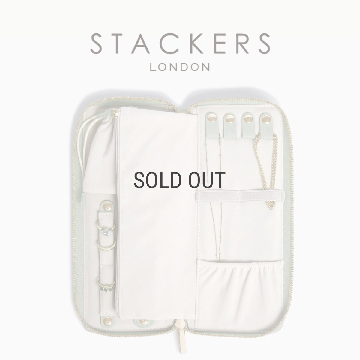 画像2: 【STACKERS】ジュエリーロール Jewellery Roll セージグリーン Sage Green  スタッカーズ (2)