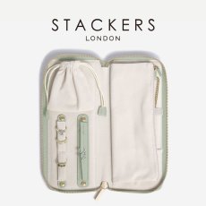 画像1: 【STACKERS】ジュエリーロール Jewellery Roll セージグリーン Sage Green  スタッカーズ (1)