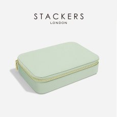 画像9: 【STACKERS】トラベル　ジュエリー＆アクセサリーボックス  セージグリーン　Sage Green Travel Jewellery & Accessary Box   スタッカーズ　ロンドン (9)