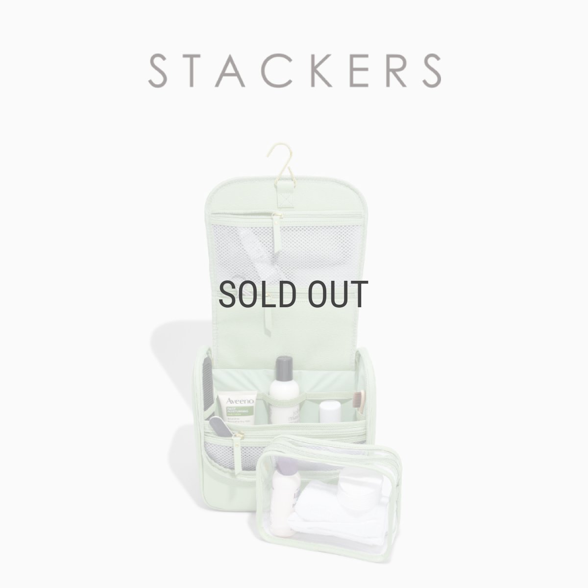 画像1: 【STACKERS】ハンギング ウォッシュバッグ　Hanging Wash Bag  セージグリーン Sage Green スタッカーズ (1)