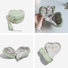 画像7: 【STACKERS】トラベル ハート ジュエリーボックス Travel Heart　セージグリーン Sage Green リネン MAMA　母の日　スタッカーズ　イギリス　ロンドン (7)