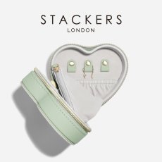 画像16: 【STACKERS】トラベル ハート ジュエリーボックス Travel Heart　セージグリーン Sage Green リネン MAMA　母の日　スタッカーズ　イギリス　ロンドン (16)