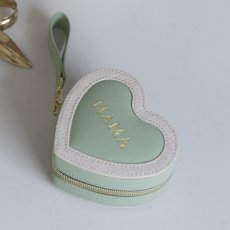 画像2: 【STACKERS】トラベル ハート ジュエリーボックス Travel Heart　セージグリーン Sage Green リネン MAMA　母の日　スタッカーズ　イギリス　ロンドン (2)