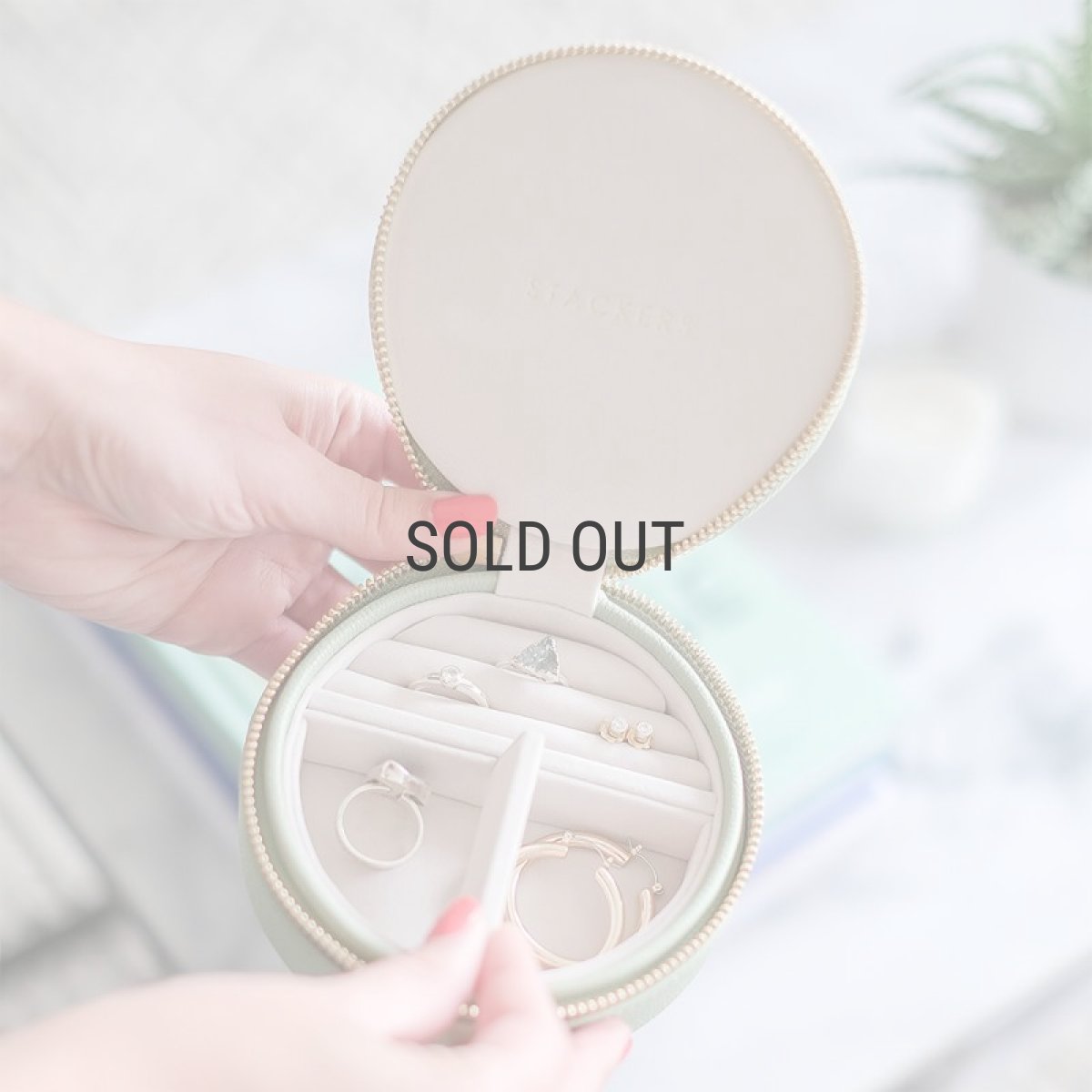 画像11: 【STACKERS】トラベル ジュエリーボックス ラウンド　セージグリーン Sage Green Travel Round スタッカーズ (11)