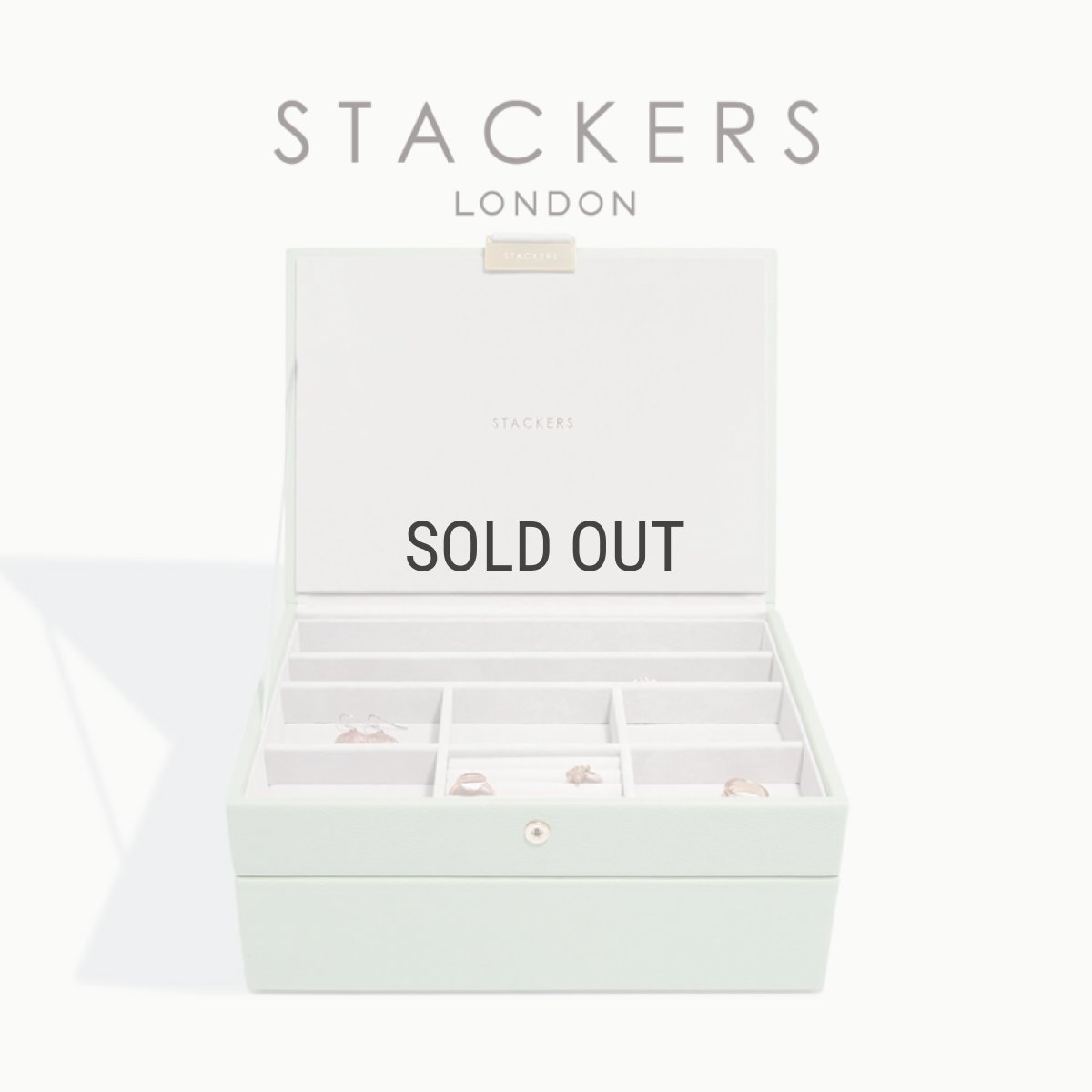 画像1: 【STACKERS】クラシック　ジュエリーボックス　選べる2個セット 2set　セージグリーン　Sage Green　スタッカーズ　ロンドン　UK (1)