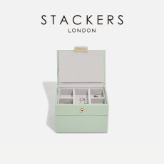 画像1: 【STACKERS】マイクロ　ジュエリーボックス　2個セット　2set　micro　セージ グリーン　Sage Green　スタッカーズ (1)