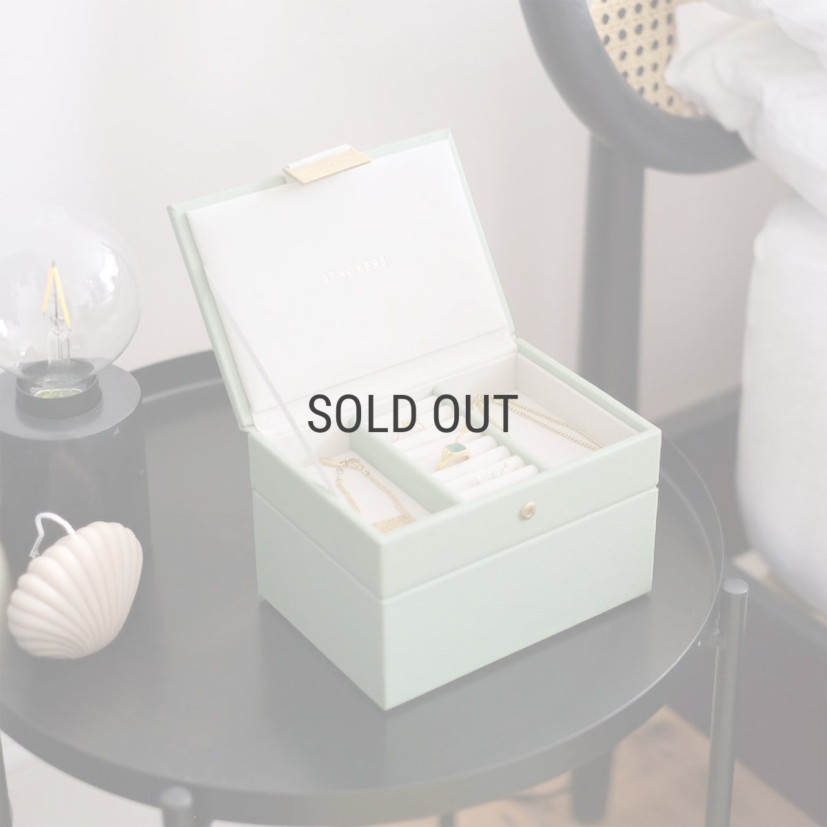 画像13: 【STACKERS】ミニ ジュエリーボックス 11sec  11個仕切り セージグリーン SageGreen スタッカーズ イギリス ロンドン (13)
