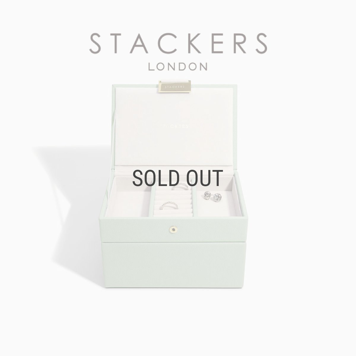 画像1: 【STACKERS】ミニ ジュエリーボックス 選べる2個セット 2set  セージグリーン SageGreen スタッカーズ　ロンドン　UK (1)