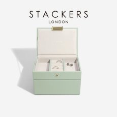 画像1: 【STACKERS】ミニ ジュエリーボックス 選べる2個セット 2set  セージグリーン SageGreen スタッカーズ (1)