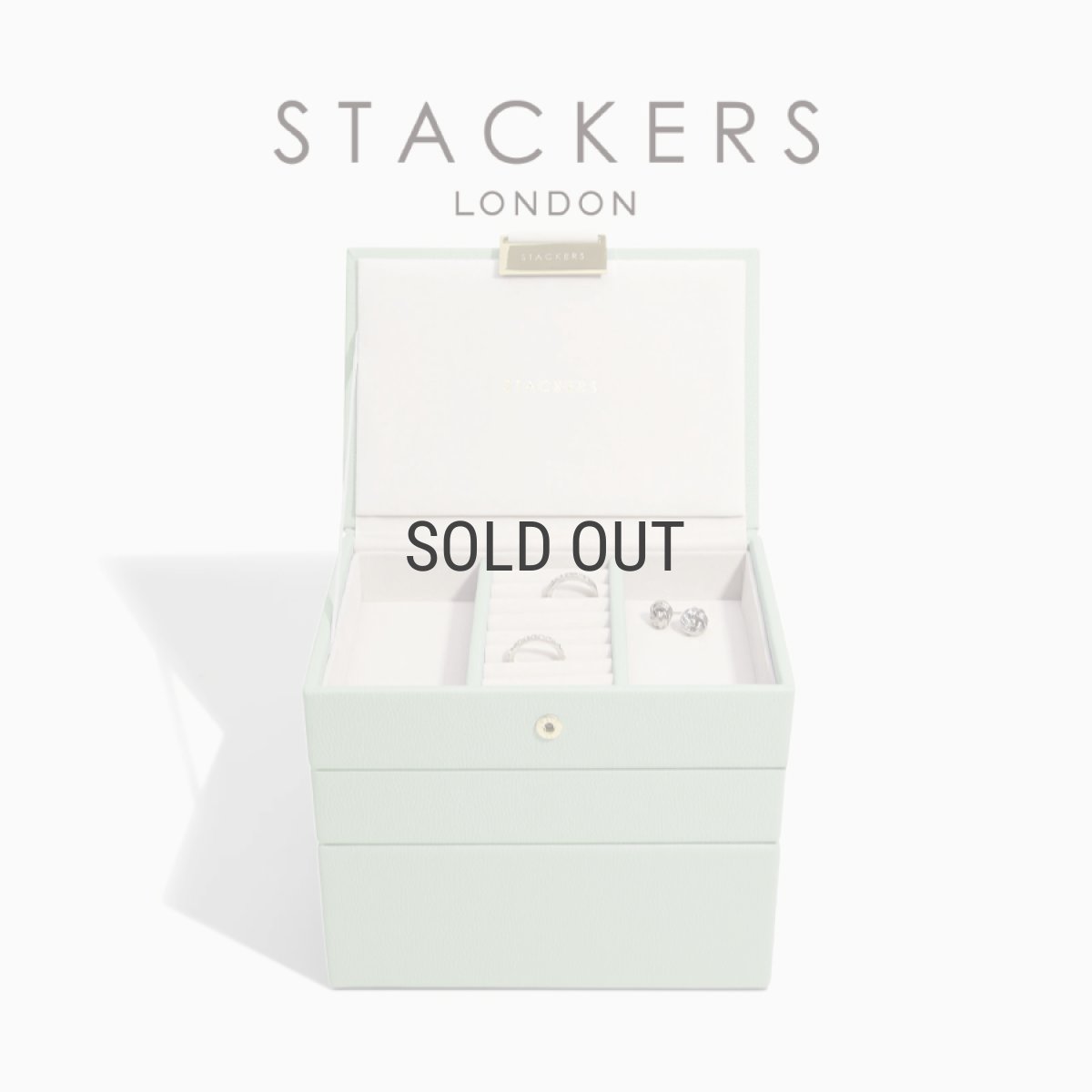 画像1: 【STACKERS】ミニ ジュエリーボックス 選べる 3set 3個セット セージグリーン Sage Green スタッカーズ ロンドン　UK (1)
