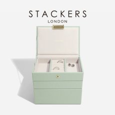 画像1: 【STACKERS】ミニ ジュエリーボックス 選べる 3set 3個セット セージグリーン Sage Green スタッカーズ (1)