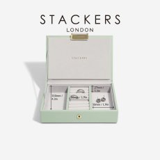 画像12: 【STACKERS】ミニ ジュエリーボックス 選べる 3set 3個セット セージグリーン Sage Green スタッカーズ (12)