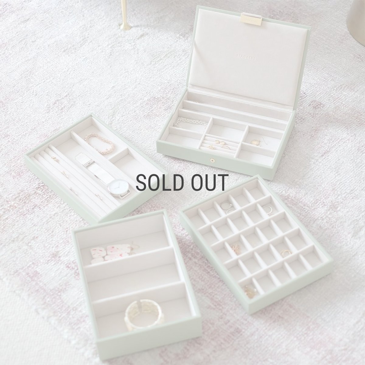 画像7: 【STACKERS】クラシック ジュエリーボックス 4sec セージグリーン Sage Green スタッカーズ ロンドン イギリス (7)