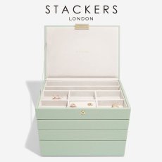 画像1: 【STACKERS】クラシック　ジュエリーボックス 選べる4個セット  4set セージグリーン SageGreen (1)