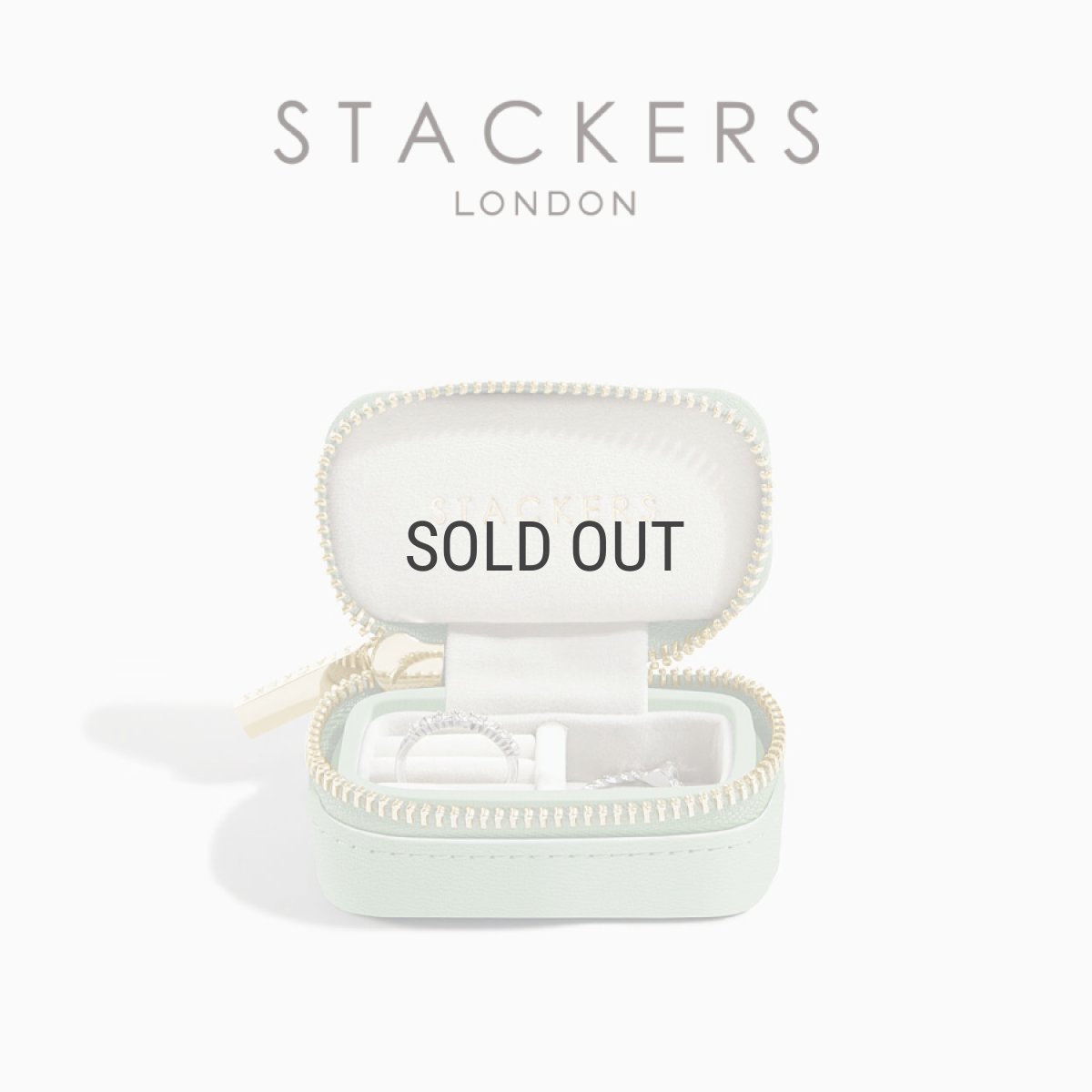画像1: 【STACKERS】トラベル ジュエリーボックス S TravelS セージグリーン Sage Green　スタッカーズ　ロンドン (1)