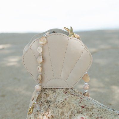 画像1: 【STACKERS】シェルジュエリーケース Shell Jewellery Case　オートミール＆ブルーOatmeal＆Blue　スタッカーズ　イギリス　ロンドン