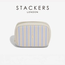 画像1: 【STACKERS】ストライプアコーディオン  Stripe Accordion 　オートミール＆ブルーOatmeal＆Blue　スタッカーズ　イギリス　ロンドン (1)