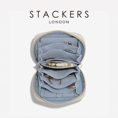 画像2: 【STACKERS】ストライプアコーディオン Stripe Accordion オートミール&ブルーOatmeal&Blue スタッカーズ イギリス ロンドン