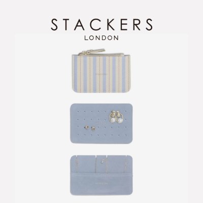 画像3: 【STACKERS】ストライプアコーディオン Stripe Accordion オートミール&ブルーOatmeal&Blue スタッカーズ イギリス ロンドン