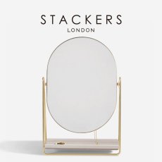 画像1: 【STACKERS】ドレッシンング テーブル ミラー ＆ ジュエリースタンド Dressing Table Mirror & Jewellery Stand トープグレージュ Taupe スタッカーズ (1)
