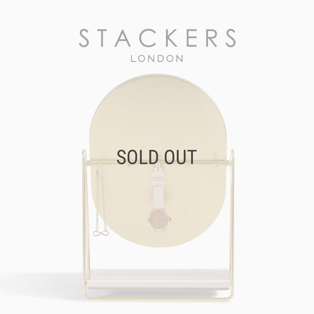 画像4: 【STACKERS】ドレッシング テーブル ミラー ＆ ジュエリースタンド Dressing Table Mirror & Jewellery Stand トープ　グレージュ Taupe スタッカーズ (4)