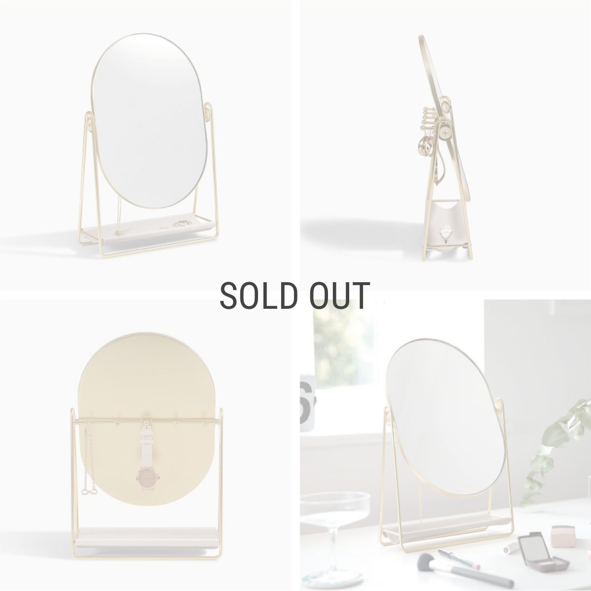 画像7: 【STACKERS】ドレッシング テーブル ミラー ＆ ジュエリースタンド Dressing Table Mirror & Jewellery Stand トープ　グレージュ Taupe スタッカーズ (7)