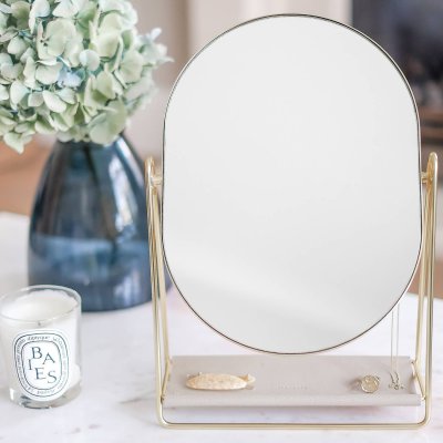 画像1: 【STACKERS】ドレッシンング テーブル ミラー ＆ ジュエリースタンド Dressing Table Mirror & Jewellery Stand トープグレージュ Taupe スタッカーズ