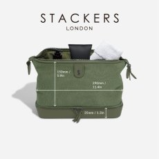画像13: 【STACKERS】キャンバス　ドクターズ　スタイル　ウォッシュバッグ　キャンバス グリーン　Canvas Doctor’s style Wash Bag  Canvas Green  スタッカーズ 　イギリス　ロンドン (13)