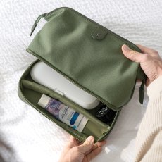 画像16: 【STACKERS】キャンバス　ドクターズ　スタイル　ウォッシュバッグ　キャンバス グリーン　Canvas Doctor’s style Wash Bag  Canvas Green  スタッカーズ 　イギリス　ロンドン (16)
