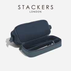 画像4: 【STACKERS】キャンバス　ドクターズ　スタイル　ウォッシュバッグ　キャンバス ブルー　Canvas Doctor’s style Wash Bag  Canvas Blue  スタッカーズ 　イギリス　ロンドン (4)