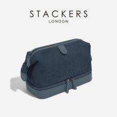 画像3: 【STACKERS】キャンバス　ドクターズ　スタイル　ウォッシュバッグ　キャンバス ブルー　Canvas Doctor’s style Wash Bag  Canvas Blue  スタッカーズ 　イギリス　ロンドン (3)