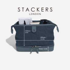 画像13: 【STACKERS】キャンバス　ドクターズ　スタイル　ウォッシュバッグ　キャンバス ブルー　Canvas Doctor’s style Wash Bag  Canvas Blue  スタッカーズ 　イギリス　ロンドン (13)