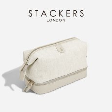 画像3: 【STACKERS】キャンバス　ドクターズ　スタイル　ウォッシュバッグ　リネン・オートミール　Canvas Doctor’s style Wash Bag  Linen/Oatmeal  スタッカーズ 　イギリス　ロンドン (3)