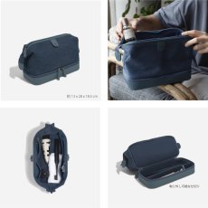 画像8: 【STACKERS】キャンバス　ドクターズ　スタイル　ウォッシュバッグ　キャンバス ブルー　Canvas Doctor’s style Wash Bag  Canvas Blue  スタッカーズ 　イギリス　ロンドン (8)
