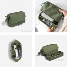 画像8: 【STACKERS】キャンバス　ドクターズ　スタイル　ウォッシュバッグ　キャンバス グリーン　Canvas Doctor’s style Wash Bag  Canvas Green  スタッカーズ 　イギリス　ロンドン (8)