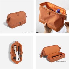 画像8: 【STACKERS】キャンバス　ドクターズ　スタイル　ウォッシュバッグ　キャンバス オレンジ　Canvas Doctor’s style Wash Bag Canvas Orenge  スタッカーズ 　イギリス　ロンドン (8)