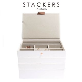 STACKERS】トラベル ジュエリーボックス L トープ グレージュ