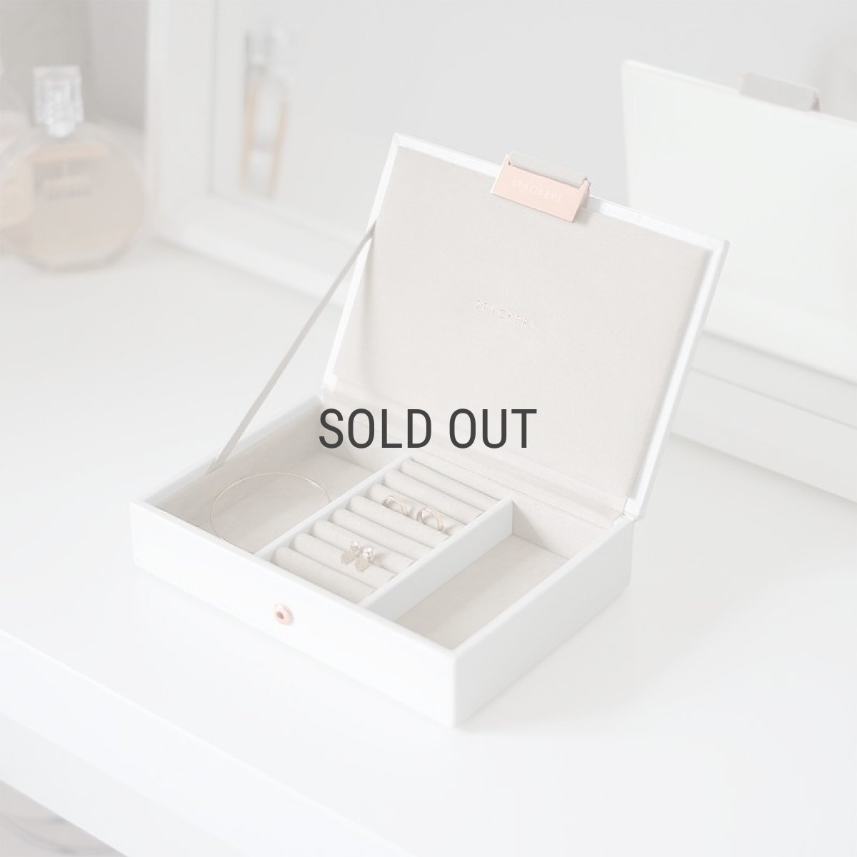 画像13: 【STACKERS】ミニ ジュエリーボックス Lid リッド　ホワイト&ローズゴールド White & Rosegold スタッカーズ ロンドン イギリス (13)