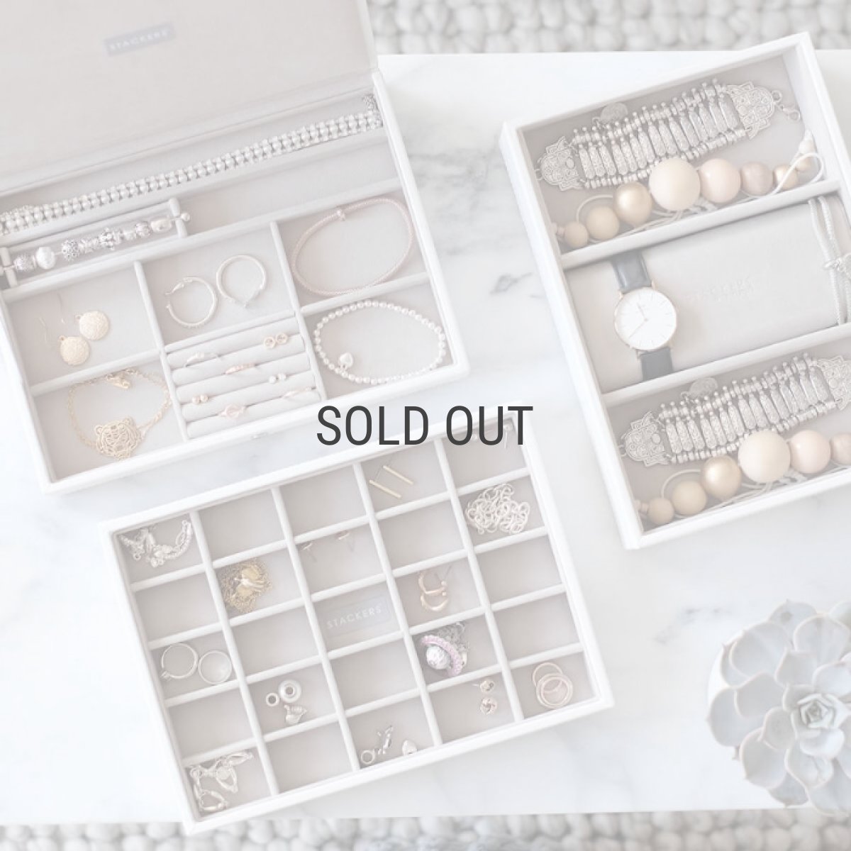 画像12: 【STACKERS】クラシック　ジュエリーボックス　選べる2個セット 2set　ホワイト＆ローズゴールド　White&RoseGold　スタッカーズ (12)