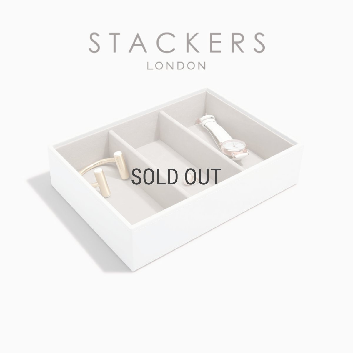 画像2: 【STACKERS】 クラシック ジュエリーボックス 3sec ホワイト White スタッカーズ ロンドン イギリス (2)