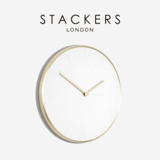 画像2: 【STACKERS】ウォール クロック Wall Clock 掛時計　ペブルホワイト Pebble White スタッカーズ (2)