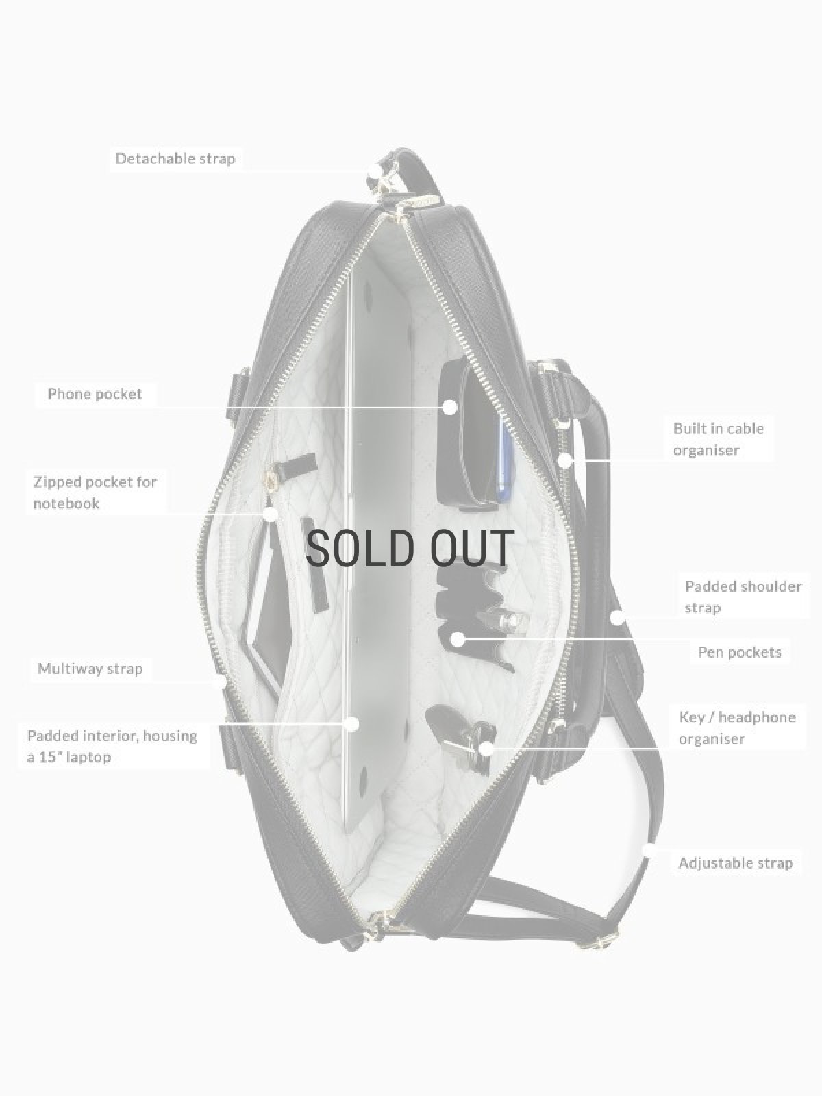 画像6: 【STACKERS】Laptop Bag　BLACK (6)