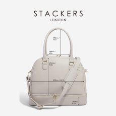 画像16: 【STACKERS】ハンドバッグ　トープ　グレージュ　Handbag Taupe スタッカーズ ロンドン　UK (16)