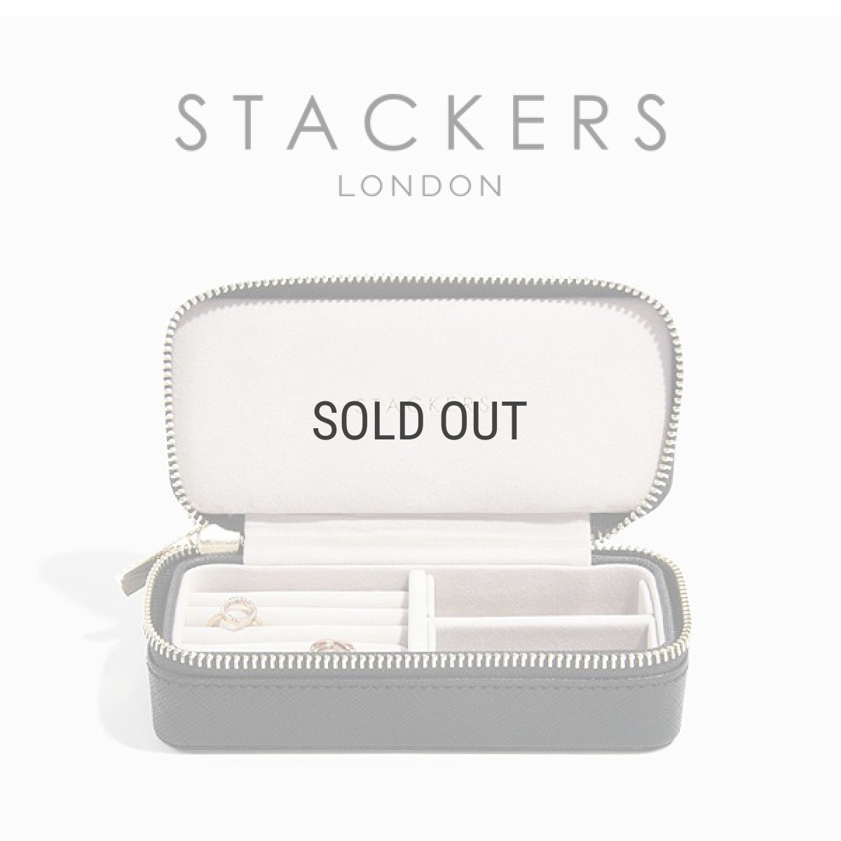 画像1: 【STACKERS】トラベル ジュエリーボックス M ブラック Black Travel M 　トラベルM　スタッカーズ　ロンドン (1)