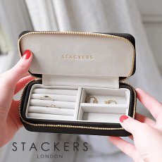 画像2: 【STACKERS】トラベル ジュエリーボックス M ブラック Black (2)