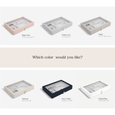 画像7: 【STACKERS】スーパーサイズ　ドロワー　グラス　リッド Glass Lid　ジュエリーケース　ペブル ホワイト Pebble White スタッカーズ (7)