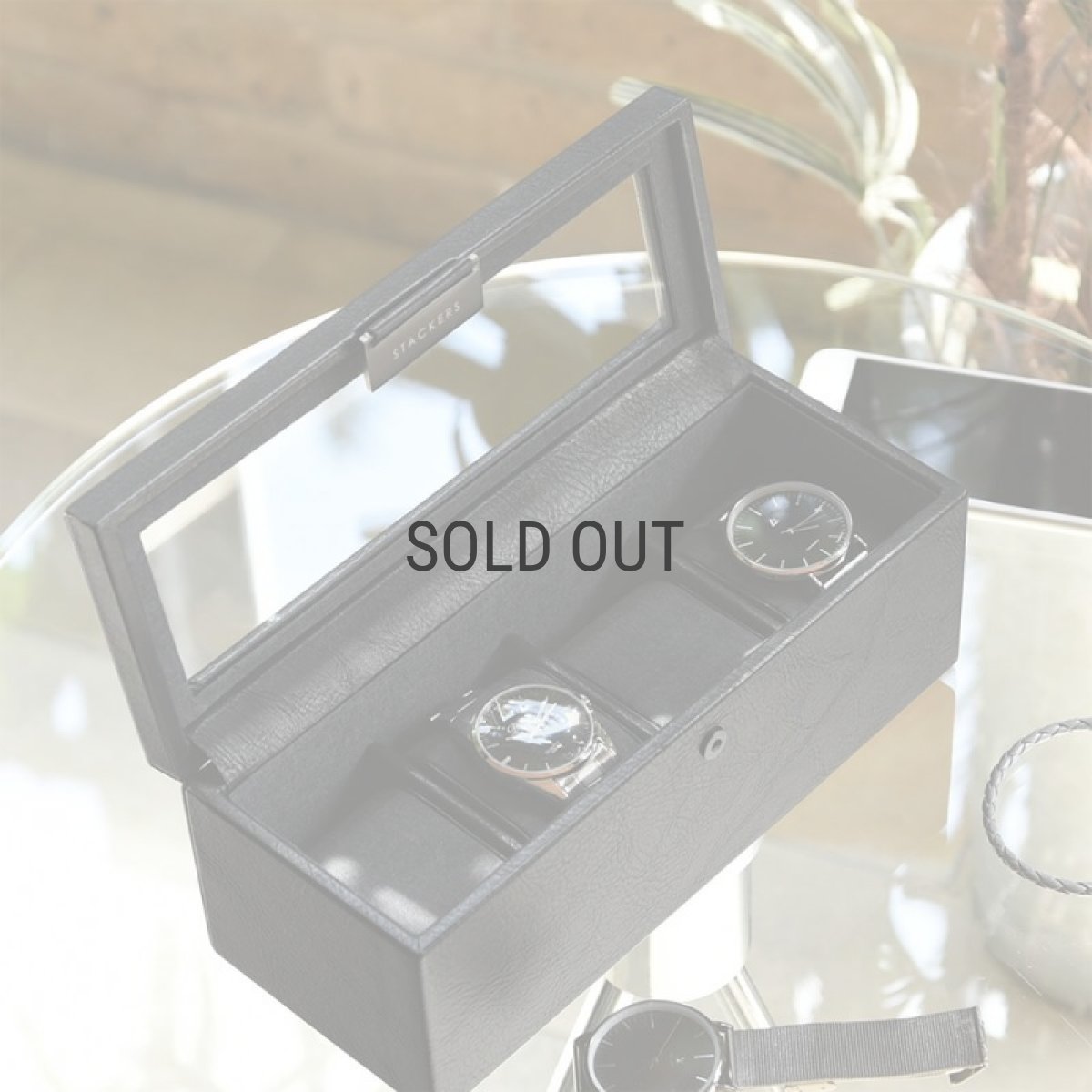 画像6: 【STACKERS】メンズ　腕時計 ボックス ４個 時計  収納ボックス　ブラック スタッカーズ ジュエリーケース  イギリス ロンドン (6)